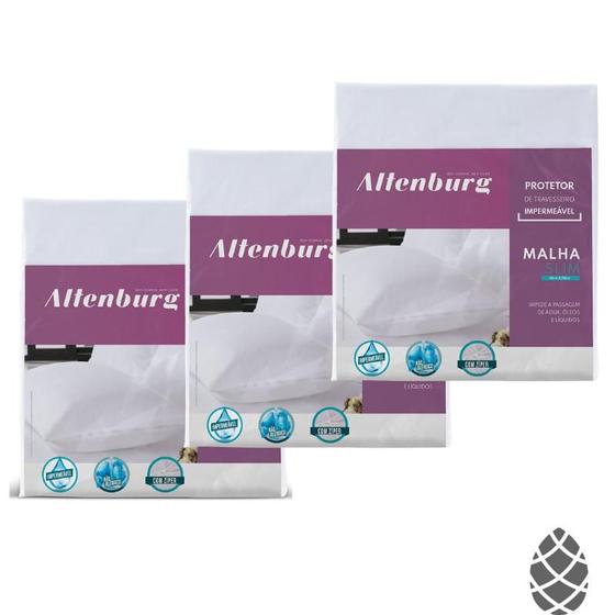 Kit 3 Capas Protetoras de Travesseiro Impermeável Altenburg Menor preço em Kit 3 Capas Protetoras de Travesseiro Impermeável Altenburg