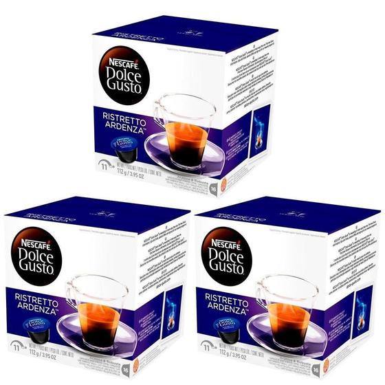Kit 3 CAPSULA NESCAFE DOLCE GUSTO CAFE ESPRESSO RISTRETTO ARDENZA 16
