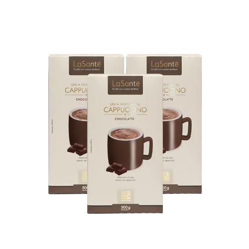 Imagem de Kit 3 Capuccino La Sante 2 Sabores 510G Cremoso Saboroso