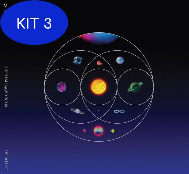 Imagem de Kit 3 Cd Coldplay - Music Of The Spheres