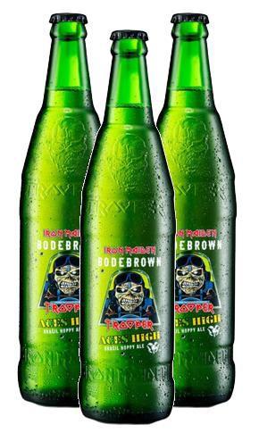 Imagem de kit 3 Cerveja Bodebrown Trooper Iron Maiden Aces High 600ml