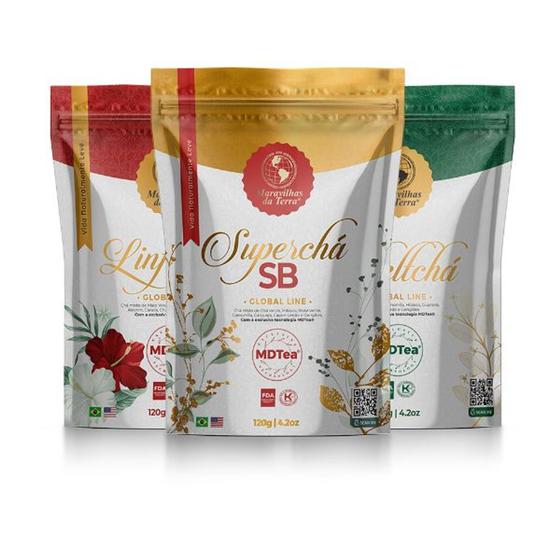 Kit 3 Chás 120gr Maravilhas Sachê Suplemento Menor preço em Kit 3 Chás 120gr Maravilhas Sachê Suplemento