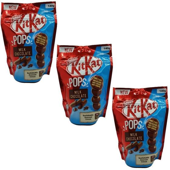 Kit 3 Chocolate Kit Kat Pop Choc Nestle Balls 140 Gr Kit Kat