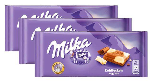 Imagem de kit 3 CHOCOLATE MILKA COW SPOTS 100G