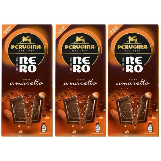 Imagem de Kit 3 Chocolate Perugina Amaretto Importado Italia 85 Gramas