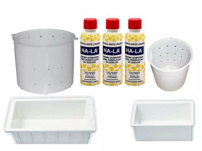 Imagem de Kit 3 Coalhos Hala 200Ml + 2 Formas Frescal + 2 Formas