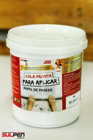 Imagem de kit 3 Cola Pronta Para Papel De Parede Profissional 1kg Sulpen