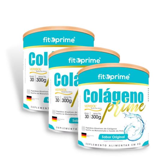 Imagem de Kit 3 Colágeno Verisol Fitoprime 300mg Sabor Original