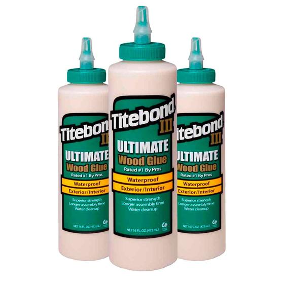 Kit 3 Colas para Madeira III Ultimate Wood Glue 473 ml Titebond Menor preço em Kit 3 Colas para Madeira III Ultimate Wood Glue 473 ml Titebond