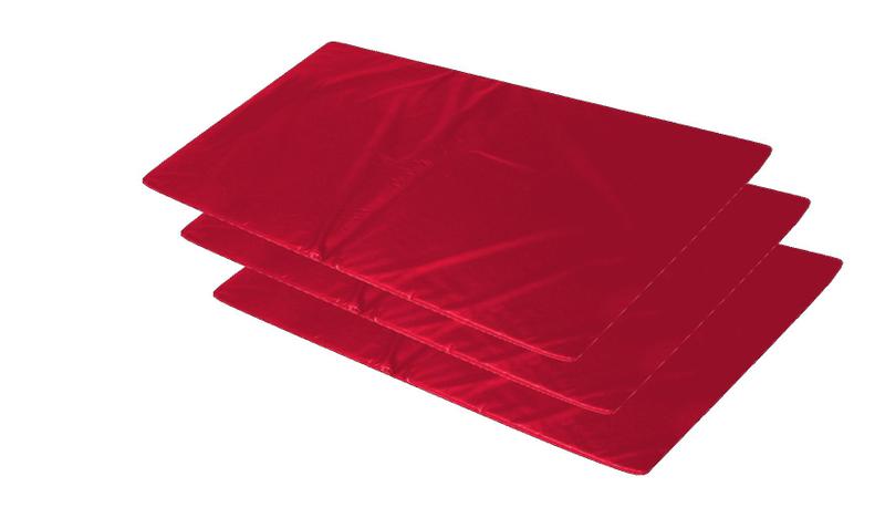 Imagem de kit 3 Colchonetes Academia Fitness Orthovida D65 90 x 40 x 3 cm - Vermelho