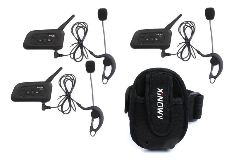 Imagem de Kit 3 Comunicadores Árbitro Juiz De Futebol Xinowy V4c 1200m