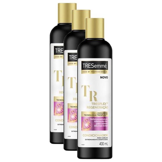 Imagem de Kit 3 Condicionadores TRESemmé TRESplex Regeneração com 400ml cada