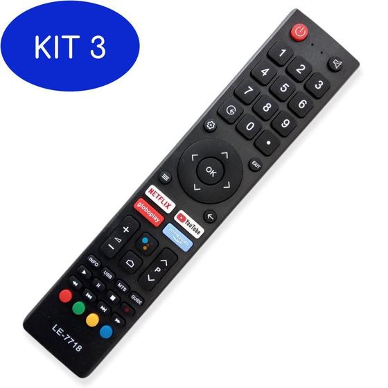 Imagem de Kit 3 Controle Para Tv Philco Smart Ptv32E20Agbl , Ptv40G71Agbl