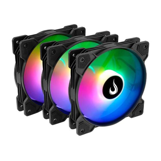 Imagem de Kit 3 Coolers 120mm Rise Mode X - LED ARGB - RM-XLD-01-ARGB