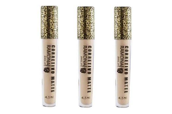 Imagem de Kit 3 Corretivo Líquido Matte Cor 01 Claro 4,5ml - Ramona Make Up