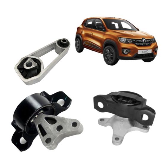 Kit 3 coxim câmbio motor ld le renault kwid 15 a 20 carro automotivo Menor preço em Kit 3 coxim câmbio motor ld le renault kwid 15 a 20 carro automotivo