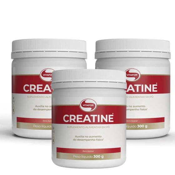 Imagem de Kit 3 Creatine Pura Creatina Monohidratada  Vitafor