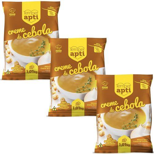 Imagem de Kit 3 Creme De Cebola Apti 1kg