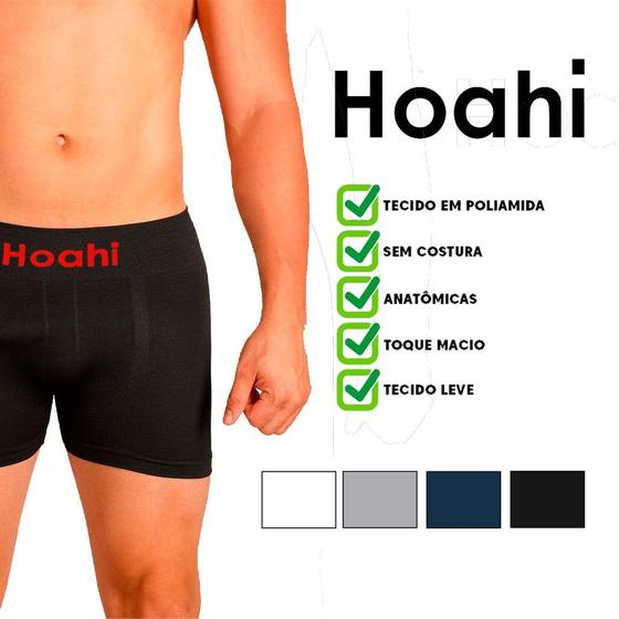 Imagem de Kit 3 Cueca Hoahi Boxer Sem Costura Gg