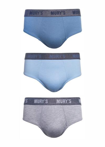 Imagem de Kit 3 Cueca Masculina Adulto Slip Cós