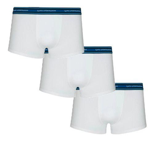 Imagem de Kit 3 Cueca Sunga Lupo Cueca Algodão Elastano Lupo Adulto