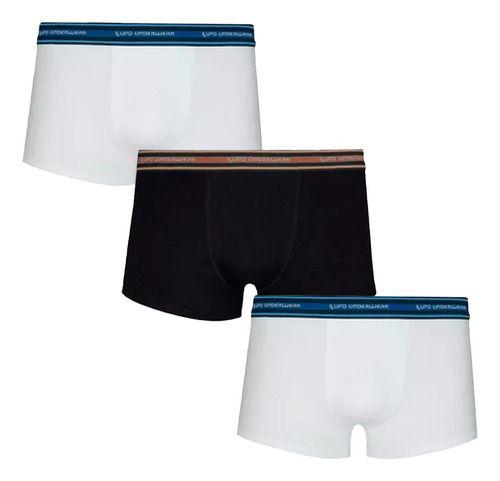 Imagem de Kit 3 Cueca Sunga Lupo Cueca Algodão Elastano Lupo Adulto