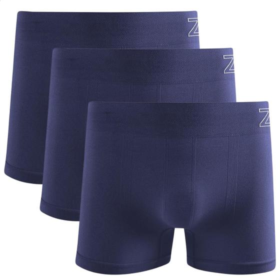 Imagem de Kit 3 Cuecas Boxer Masculina Zee Rucci Microfibra Poliamida Seamless