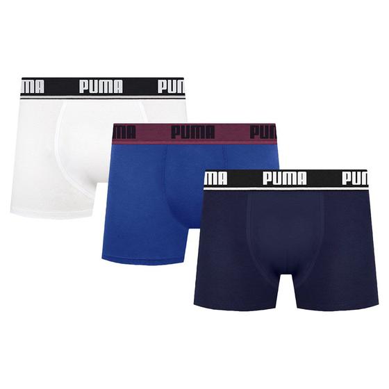 Imagem de Kit 3 Cuecas Boxer Puma Cotton Masculina