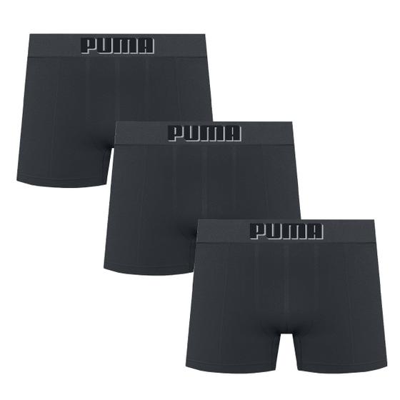 Imagem de Kit 3 Cuecas Boxer Puma Sem Costura Masculina