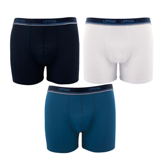 Imagem de Kit 3 Cuecas Boxer Viscose Dry Classic Adulto - Upman