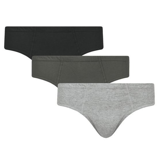 Imagem de Kit 3 Cuecas Slip Selene Algodão Masculino