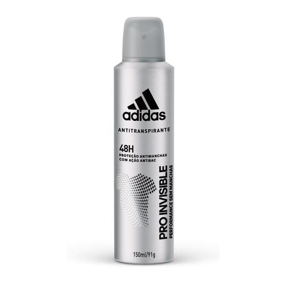 Imagem de Kit 3 Desodorante Aerossol Adidas Masculino Pro Invisible 150ml