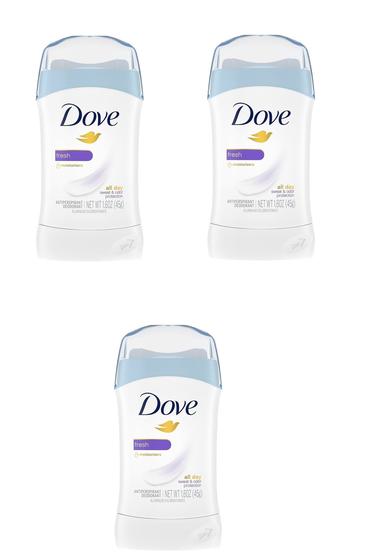 Imagem de Kit 3 Desodorante Antitranspirante Fresh Dove 45g-Unilever