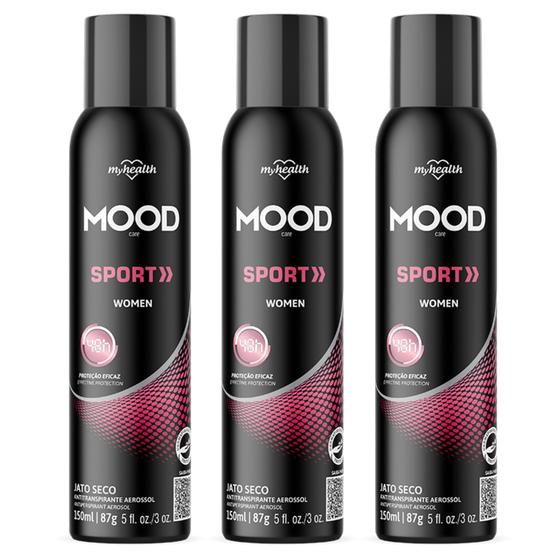 Imagem de Kit 3 Desodorante Sport Women Mood Care 150Ml - My Health