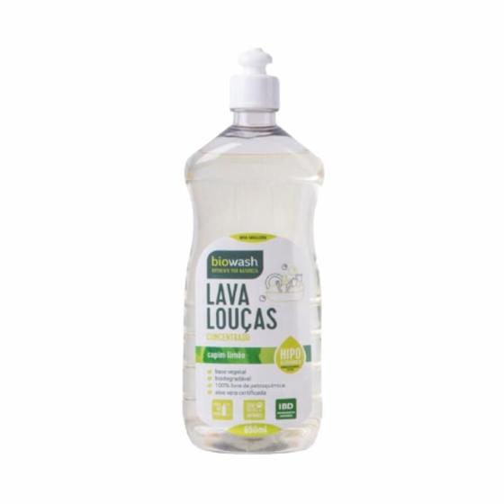 Imagem de Kit 3 Detergente Lava Louças Capim Limão Biowash 650Ml