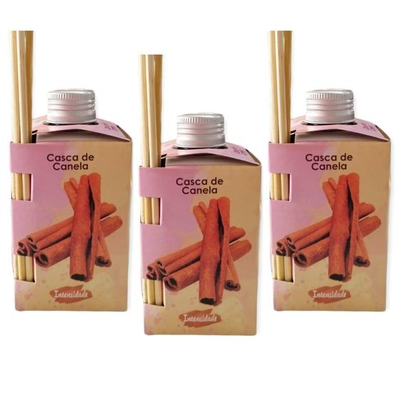 Imagem de Kit 3 Difusor Ambiente Casa Vareta Luz Aromas Perfumado Odorizador 280ml Top Aromatizador - Envio Já