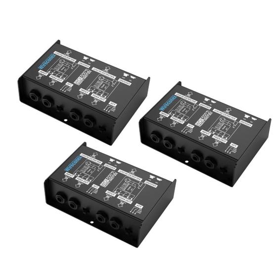 Imagem de Kit 3 Direct Box Profissional Wireconex WDI 500.2 Duplo