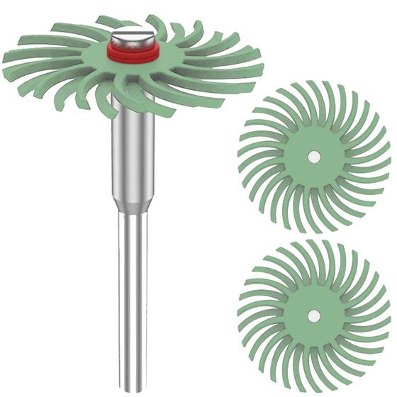 Imagem de Kit 3 Disco De Polir Cerda Gr 1.000 Haste 3Mm Micro Retífica