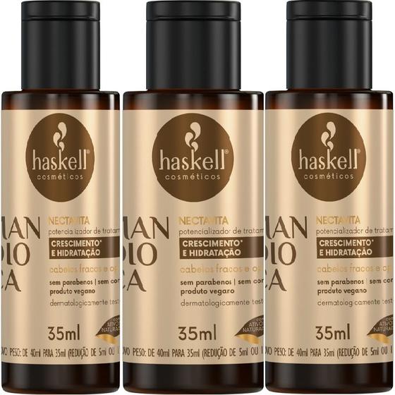 Imagem de Kit 3 Dose Haskell Nectavita Mandioca Hidratação 35ML