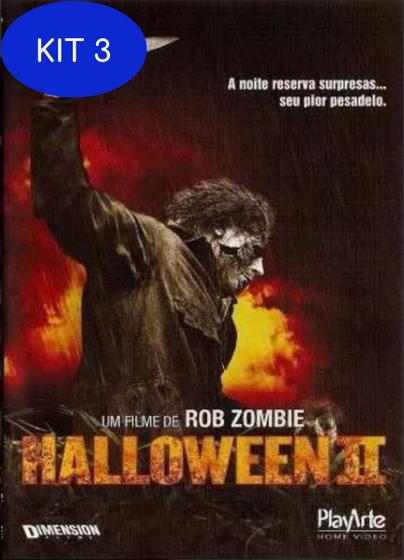 Imagem de Kit 3 Dvd - Halloween 2 - Robie Zombie