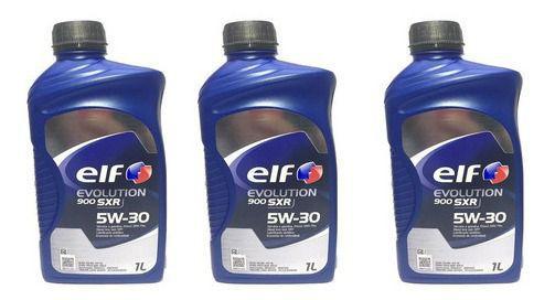 Imagem de Kit 3 Elf Evolution 900 Sxr 5w30 Óleo Api Sl