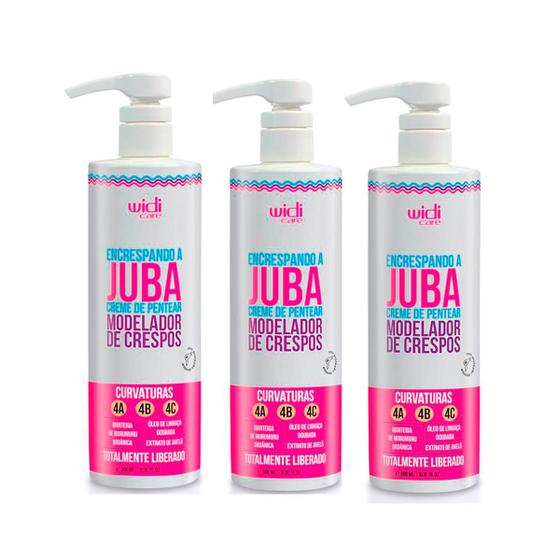 Imagem de Kit 3 Encrespando a Juba Creme de Pentear  500ml - Widi Care