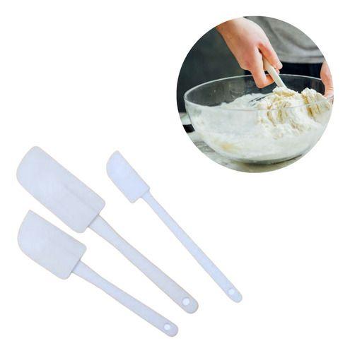 Imagem de Kit 3 Espátula Culinária Cozinha Para Bolo Massa Molho Creme