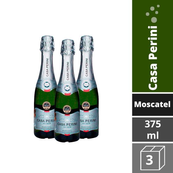 Kit 3 Espumante Casa Perini Moscatel Baby 375ml Menor preço em Kit 3 Espumante Casa Perini Moscatel Baby 375ml