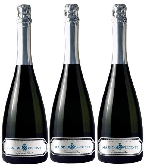 Imagem de Kit 3 Espumante Italiano Massimo Visconti Brut 750Ml