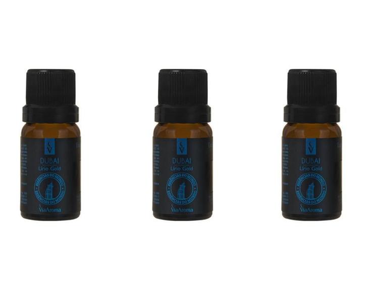 Imagem de Kit 3 Essências Dubai/Lírio Gold - 10Ml Via Aroma