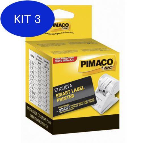 Kit 3 Etiqueta Smart Label Slp2Rle Com 380 Etiquetas Pimaco