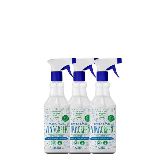 Imagem de Kit 3 Facilitador  Passar Roupa Vinagree Hipoalegênico 500ml