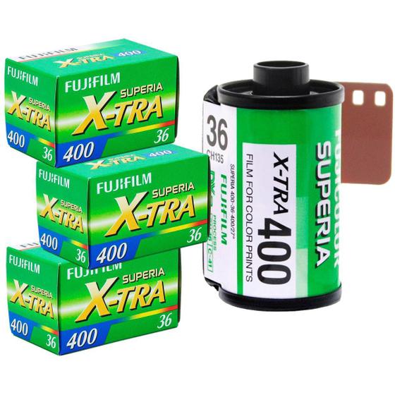 Imagem de Kit 3 Filmes 35mm Fuji Superia X-tra Iso 400 36 Poses