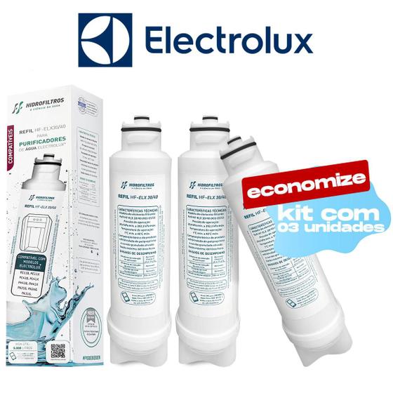 Kit 3 Filtro Refil Electrolux Pe11b Pe11x Pc41b Pc41x Ph41b Menor preço em Kit 3 Filtro Refil Electrolux Pe11b Pe11x Pc41b Pc41x Ph41b